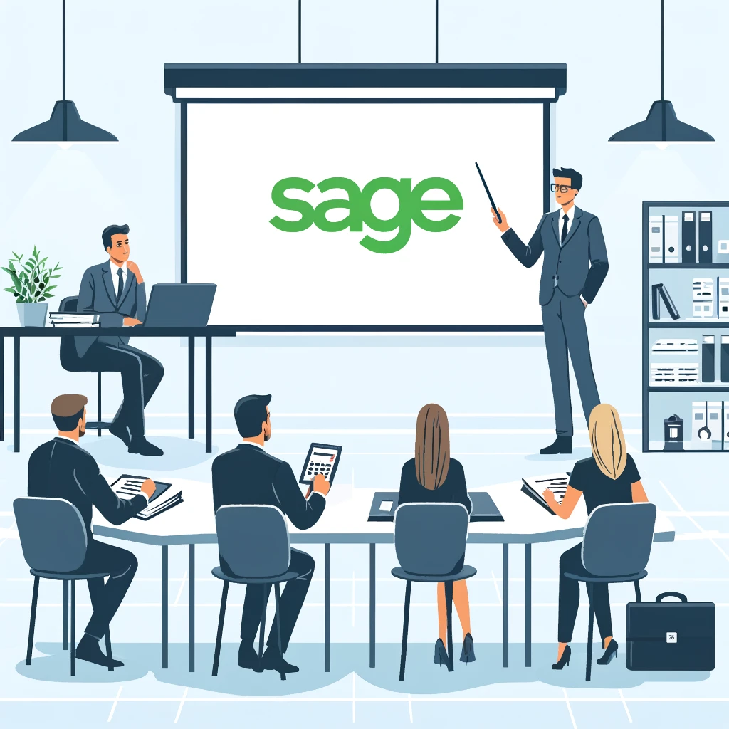 Un formateur Sage 100 logiciel de comptabilité forme des comptable sur Sage 100